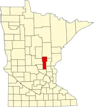 Localisation de Comté de Mille Lacs(Mille Lacs County)