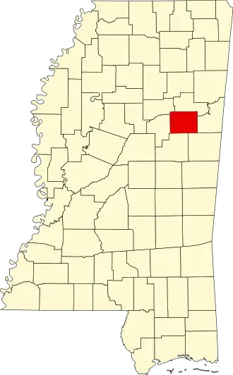 Localisation de Comté d'Oktibbeha(Oktibbeha County)