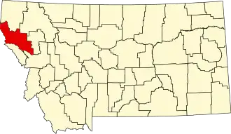 Localisation de Comté de Sanders(Sanders County)