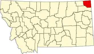 Localisation de Comté de Sheridan(Sheridan County)