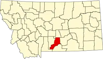 Localisation de Comté de Stillwater(Stillwater County)