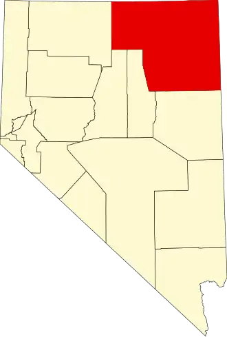 Localisation de Comté d'Elko(Elko County)
