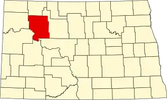 Localisation de Comté de Mountrail(Mountrail County)