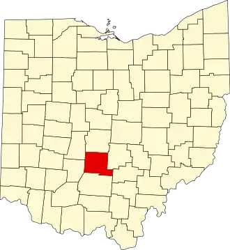 Localisation de Comté de Pickaway(Pickaway County)
