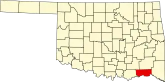 Localisation de Comté de Choctaw(Choctaw County)