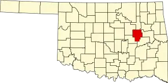 Localisation de Comté d'Okmulgee(Okmulgee County)