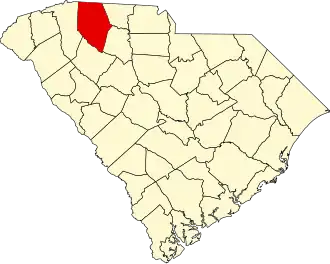 Localisation de Comté de Spartanburg(Spartanburg County)