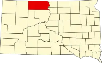 Localisation de Comté de Corson(en) Corson County