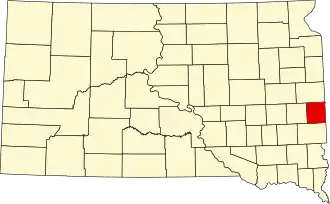 Localisation de Comté de Moody(Moody County)
