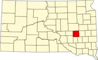 Localisation de Comté de Sanborn(en) Sanborn County