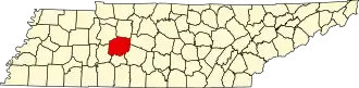 Localisation de Comté de Hickman(Hickman County)