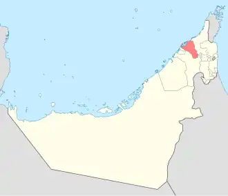 Localisation de Oumm al Qaïwaïn