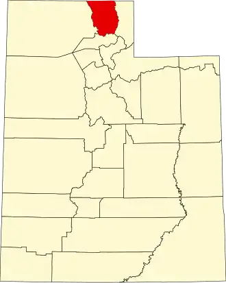Localisation de Comté de Cache(Cache County)