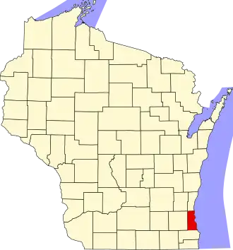 Localisation de Comté de Milwaukee(Milwaukee County)