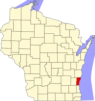 Localisation de Comté d'Ozaukee(Ozaukee County)