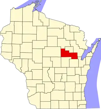 Localisation de Comté de Shawano(Shawano County)