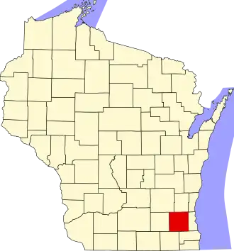 Localisation de Comté de Waukesha(Waukesha County)