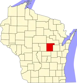 Localisation de Comté de Waupaca(Waupaca County)