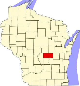 Localisation de Comté de Waushara(Waushara County)