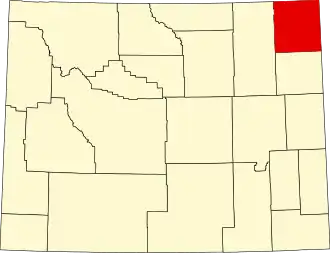 Localisation de Comté de CrookCrook County