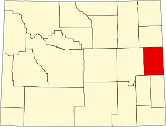Localisation de Comté de Niobrara(Niobrara County)