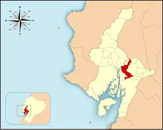 Localisation de Canton d'Yaguachi