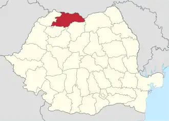 Localisation de Județ de Maramureș