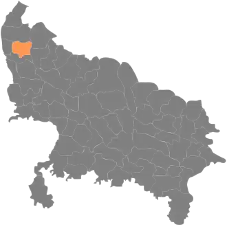 Localisation de District de Meerutमेरठ ज़िला