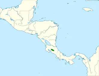 Description de l'image Melozone cabanisi map.svg.