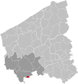 Localisation de Messines