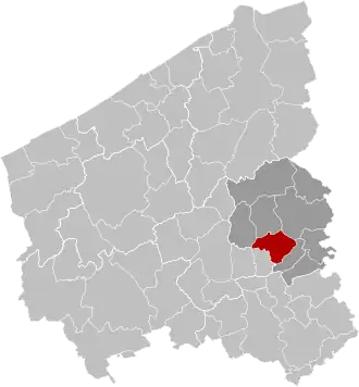 Localisation de Meulebeke