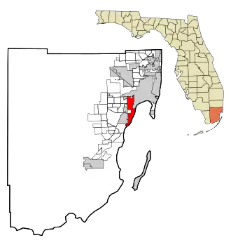 Localisation de Coral Gables