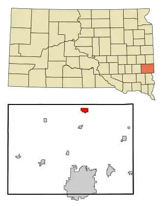 Localisation de Dell Rapids