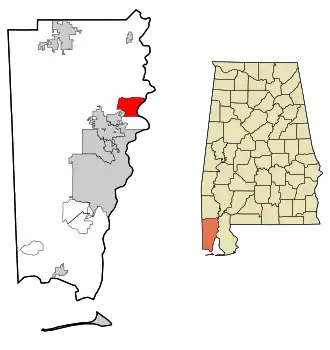 Localisation de Creola