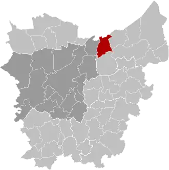 Localisation de Moerbeke