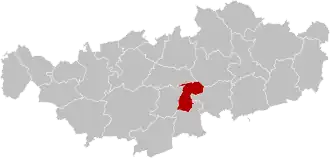 Localisation de Mont-Saint-Guibert