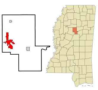 Localisation de Winona