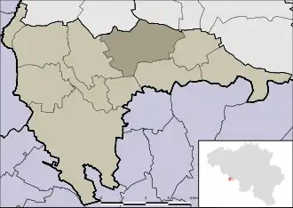 Localisation de Montignies-sur-Roc