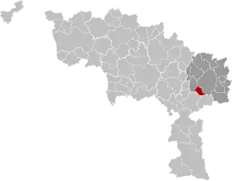 Localisation de Montigny-le-Tilleul