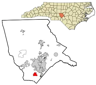 Localisation de Pinebluff