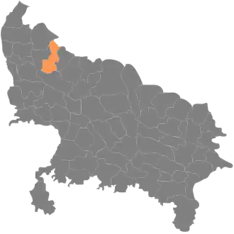 Localisation de District de Moradabad मोरादाबाद ज़िला