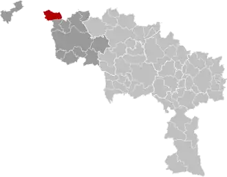 Localisation de Mouscron