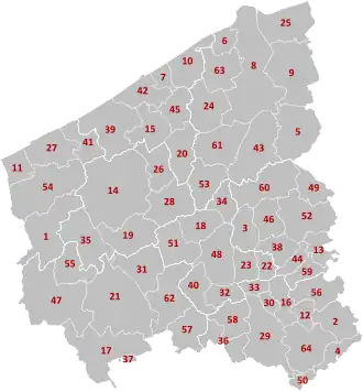 Localisation de Flandre-Occidentale