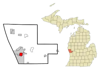 Localisation de Muskegon Heights