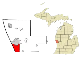 Localisation de Norton Shores