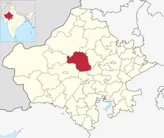 Localisation de District de Nagaur