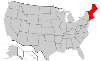 Localisation de Nouvelle-Angleterre