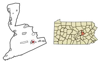 Localisation de Shamokin