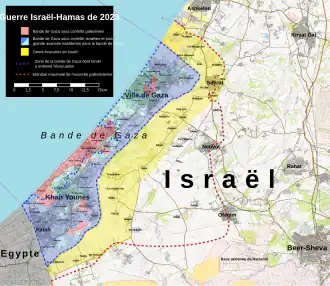 Description de l'image October 2023 Gaza−Israel conflict.svg.