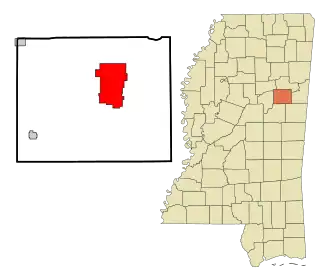 Localisation de Starkville